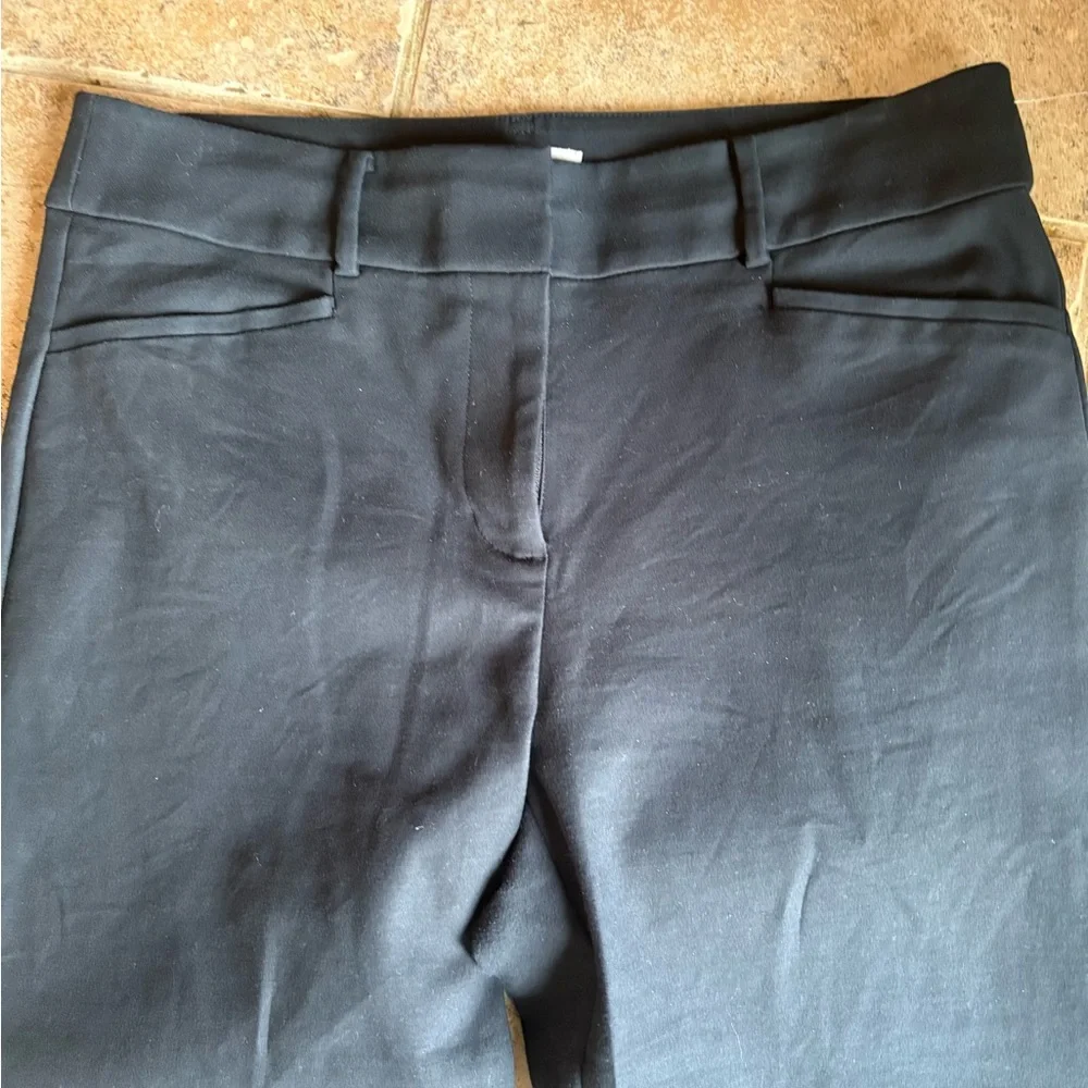 NWOT LOFT Classic RIVIERA Black High-Rise Cropped Trousers, Size: 6